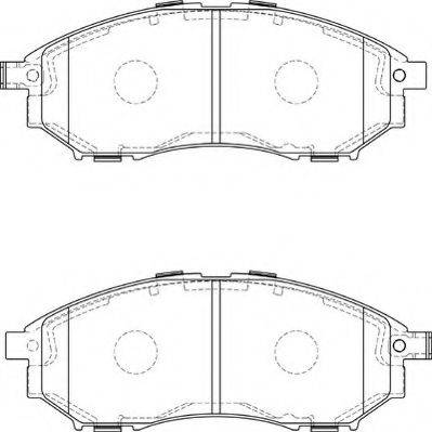 NECTO FD7387A Комплект тормозных колодок, дисковый тормоз