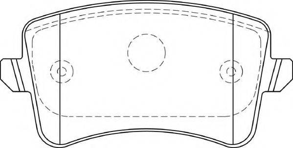 Комплект тормозных колодок, дисковый тормоз NECTO FD7401A