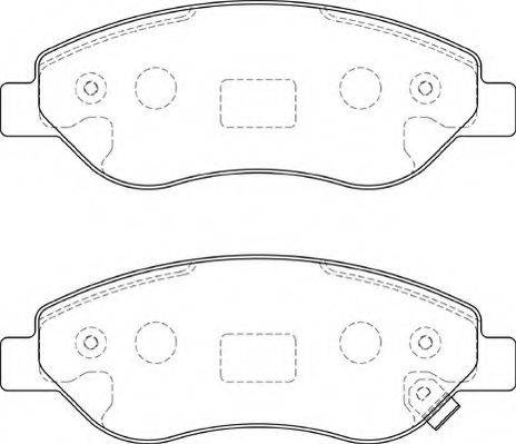 Комплект тормозных колодок, дисковый тормоз NECTO FD7264A