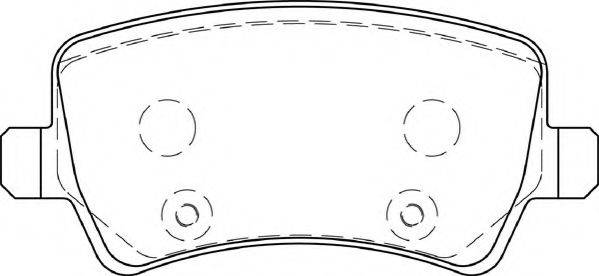 NECTO FD7261A Комплект тормозных колодок, дисковый тормоз