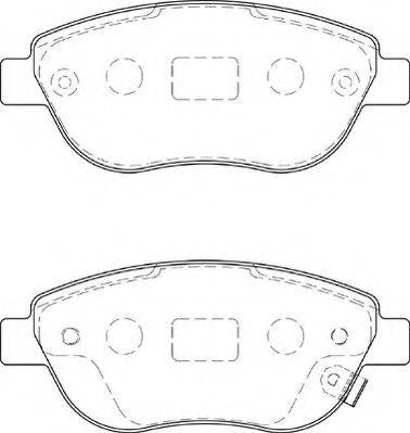 Комплект тормозных колодок, дисковый тормоз NECTO FD7262A