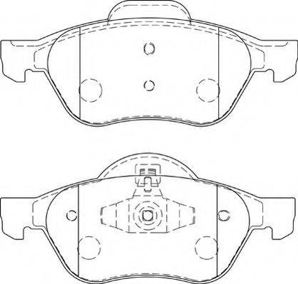 Комплект тормозных колодок, дисковый тормоз NECTO FD7229A