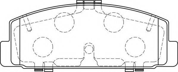 Комплект тормозных колодок, дисковый тормоз NECTO FD7237A