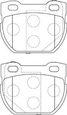 Комплект тормозных колодок, дисковый тормоз NECTO FD7317A