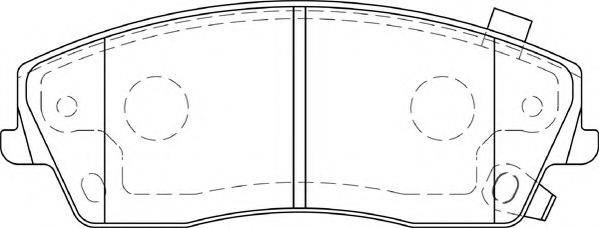 Комплект тормозных колодок, дисковый тормоз NECTO FD7288A