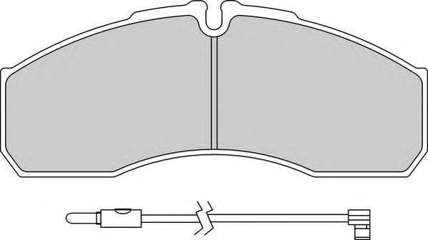 Комплект тормозных колодок, дисковый тормоз NECTO FD7300V