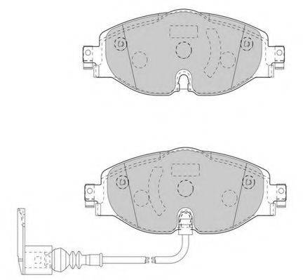 NECTO FD7565A Комплект тормозных колодок, дисковый тормоз