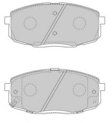 Комплект тормозных колодок, дисковый тормоз NECTO FD7570A