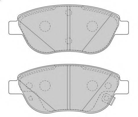 Комплект тормозных колодок, дисковый тормоз NECTO FD7573A