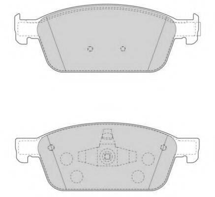 Комплект тормозных колодок, дисковый тормоз NECTO FD7575A