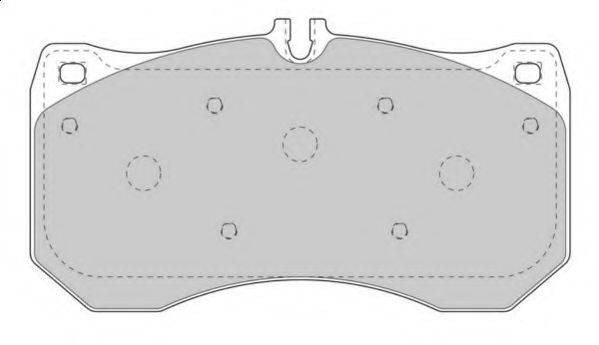 Комплект тормозных колодок, дисковый тормоз NECTO FD7587A
