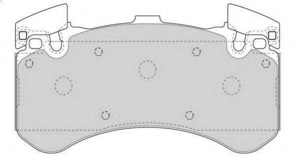 Комплект тормозных колодок, дисковый тормоз NECTO FD7589A