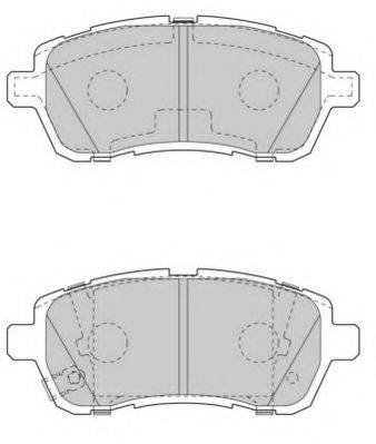 Комплект тормозных колодок, дисковый тормоз NECTO FD7563A