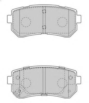 Комплект тормозных колодок, дисковый тормоз NECTO FD7547A