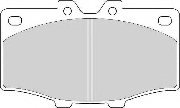 Комплект тормозных колодок, дисковый тормоз NECTO FD882A