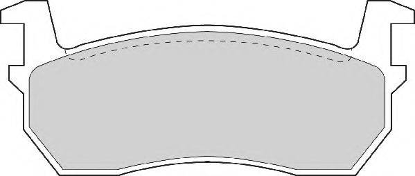 NECTO FD891A Комплект тормозных колодок, дисковый тормоз