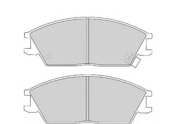 Комплект тормозных колодок, дисковый тормоз NECTO FD897A