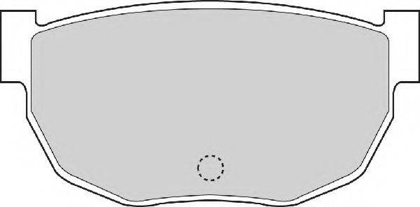 NECTO FD898A Комплект тормозных колодок, дисковый тормоз