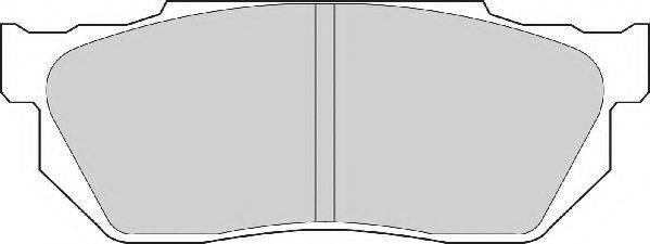 Комплект тормозных колодок, дисковый тормоз NECTO FD902A
