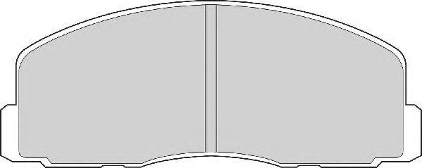 Комплект тормозных колодок, дисковый тормоз NECTO FD903A