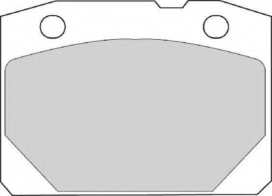 NECTO FD810A Комплект тормозных колодок, дисковый тормоз