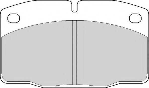 Комплект тормозных колодок, дисковый тормоз NECTO FD817A
