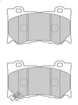 Комплект тормозных колодок, дисковый тормоз NECTO FD7468A
