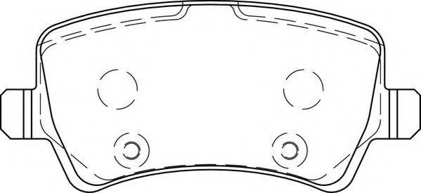 Комплект тормозных колодок, дисковый тормоз NECTO FD7438A