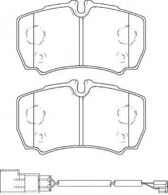 Комплект тормозных колодок, дисковый тормоз NECTO FD7447V