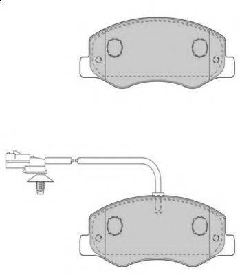Комплект тормозных колодок, дисковый тормоз NECTO FD7510V