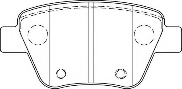 Комплект тормозных колодок, дисковый тормоз NECTO FD7489A