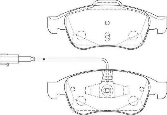 Комплект тормозных колодок, дисковый тормоз NECTO FD7499A