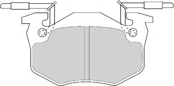 Комплект тормозных колодок, дисковый тормоз NECTO FD695A
