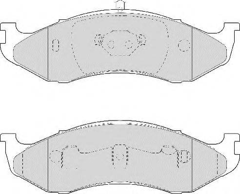 Комплект тормозных колодок, дисковый тормоз NECTO FD6952A