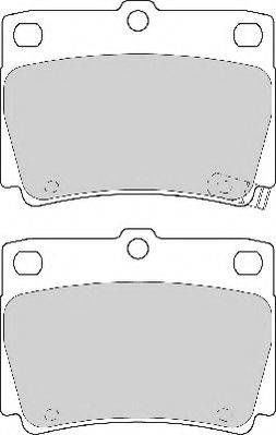 NECTO FD6993A Комплект тормозных колодок, дисковый тормоз