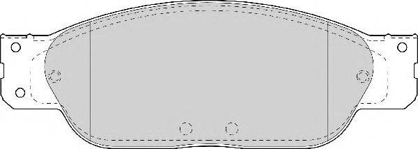 NECTO FD6996A Комплект тормозных колодок, дисковый тормоз