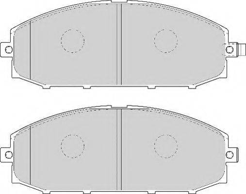 Комплект тормозных колодок, дисковый тормоз NECTO FD6998A