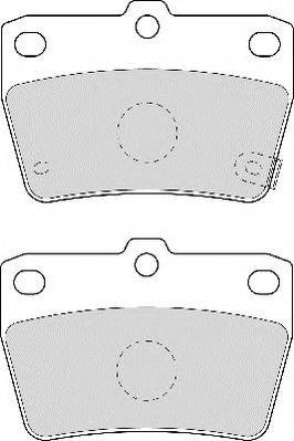 Комплект тормозных колодок, дисковый тормоз NECTO FD7001A