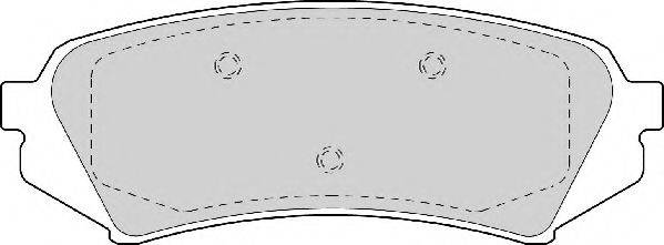 Комплект тормозных колодок, дисковый тормоз NECTO FD6978A