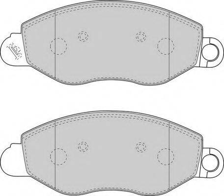 Комплект тормозных колодок, дисковый тормоз NECTO FD6901V