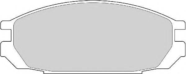 Комплект тормозных колодок, дисковый тормоз NECTO FD6905A