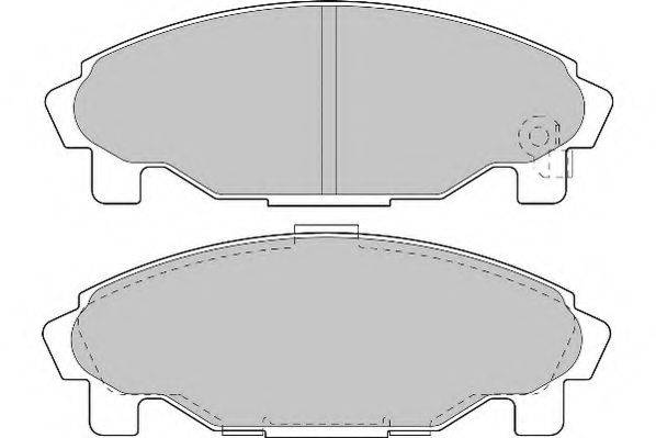 Комплект тормозных колодок, дисковый тормоз NECTO FD6906A