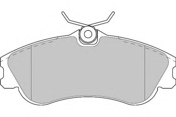 Комплект тормозных колодок, дисковый тормоз NECTO FD6892A