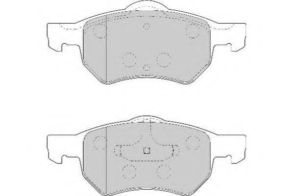 Комплект тормозных колодок, дисковый тормоз NECTO FD6923A