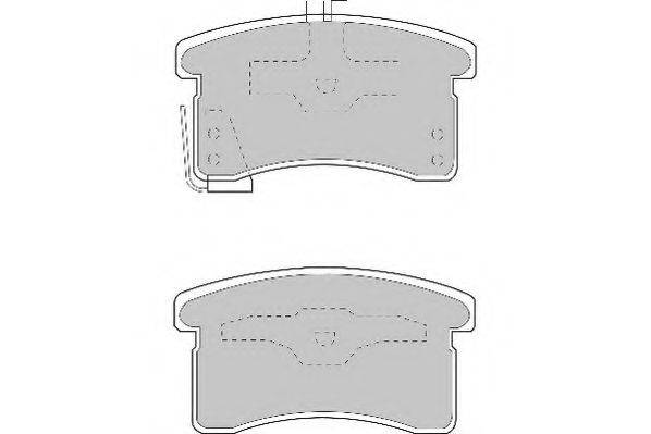 Комплект тормозных колодок, дисковый тормоз NECTO FD6935A