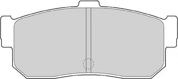 Комплект тормозных колодок, дисковый тормоз NECTO FD6936A