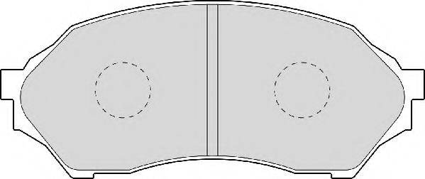 Комплект тормозных колодок, дисковый тормоз NECTO FD6938A