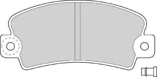 NECTO FD692A Комплект тормозных колодок, дисковый тормоз
