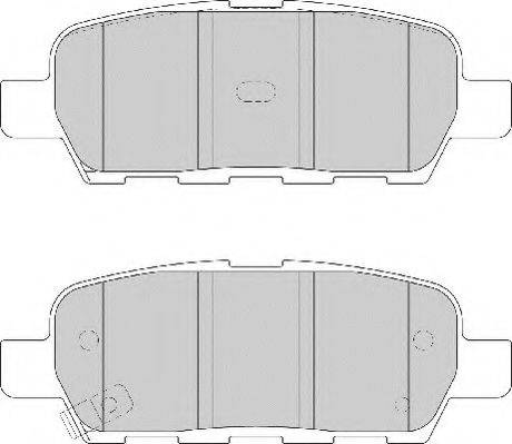 Комплект тормозных колодок, дисковый тормоз NECTO FD7139A