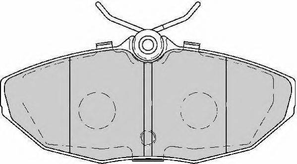 Комплект тормозных колодок, дисковый тормоз NECTO FD7143A
